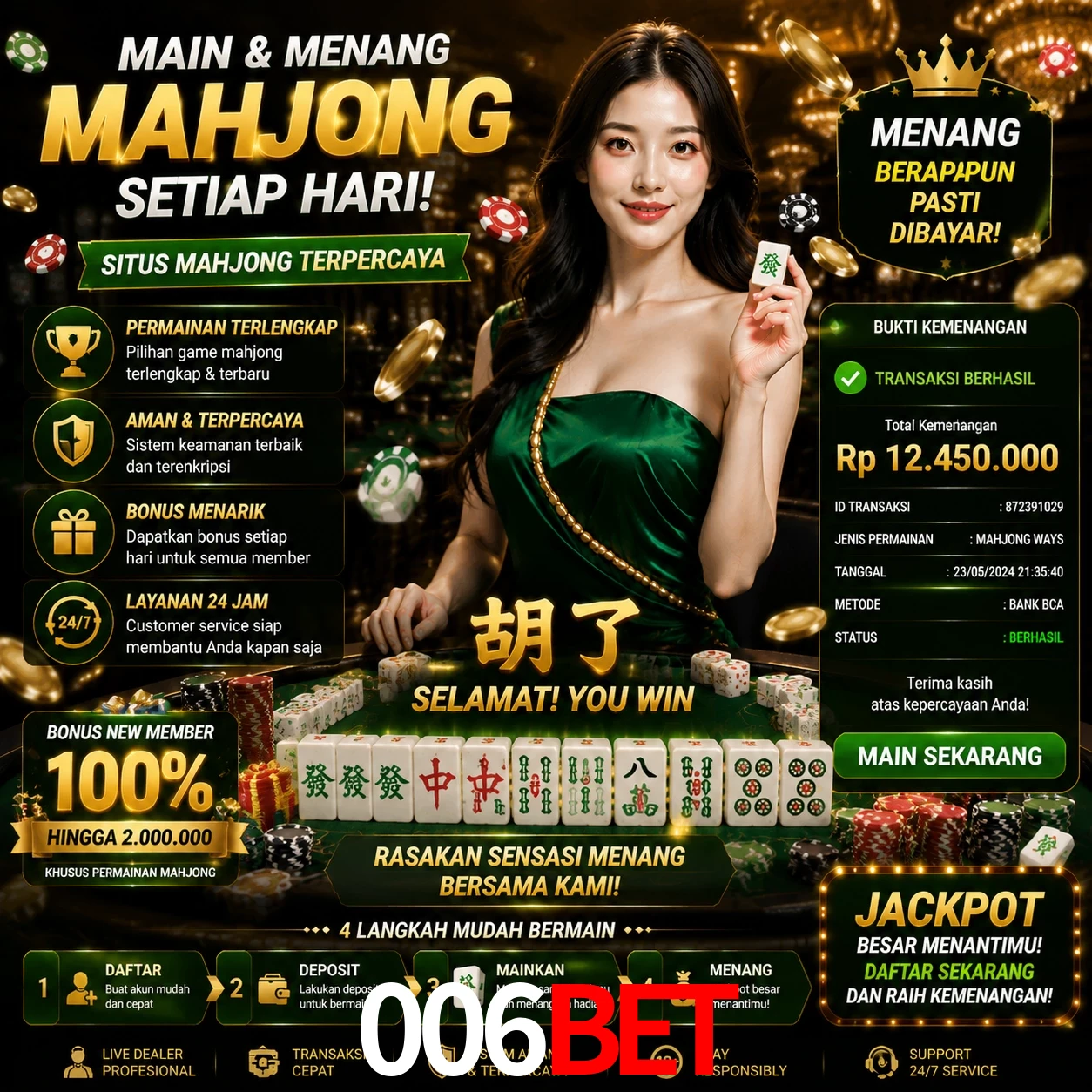 Ganhar e sacar na 006bet